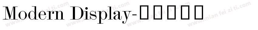 Modern Display字体转换